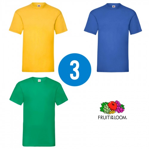 3 PACK - Pánske tričko VALUEWEIGHT T , Sunflower, Royal blue, Kelly green