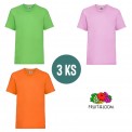 3 PACK - Detské tričko VALUEWEIGHT T KIDS , Lime, Light pink, Orange