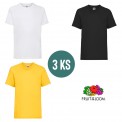 3 PACK - Detské tričko VALUEWEIGHT T KIDS , White, Black, Sunflower