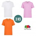 3 PACK - Detské tričko VALUEWEIGHT T KIDS , White, Light pink, Orange